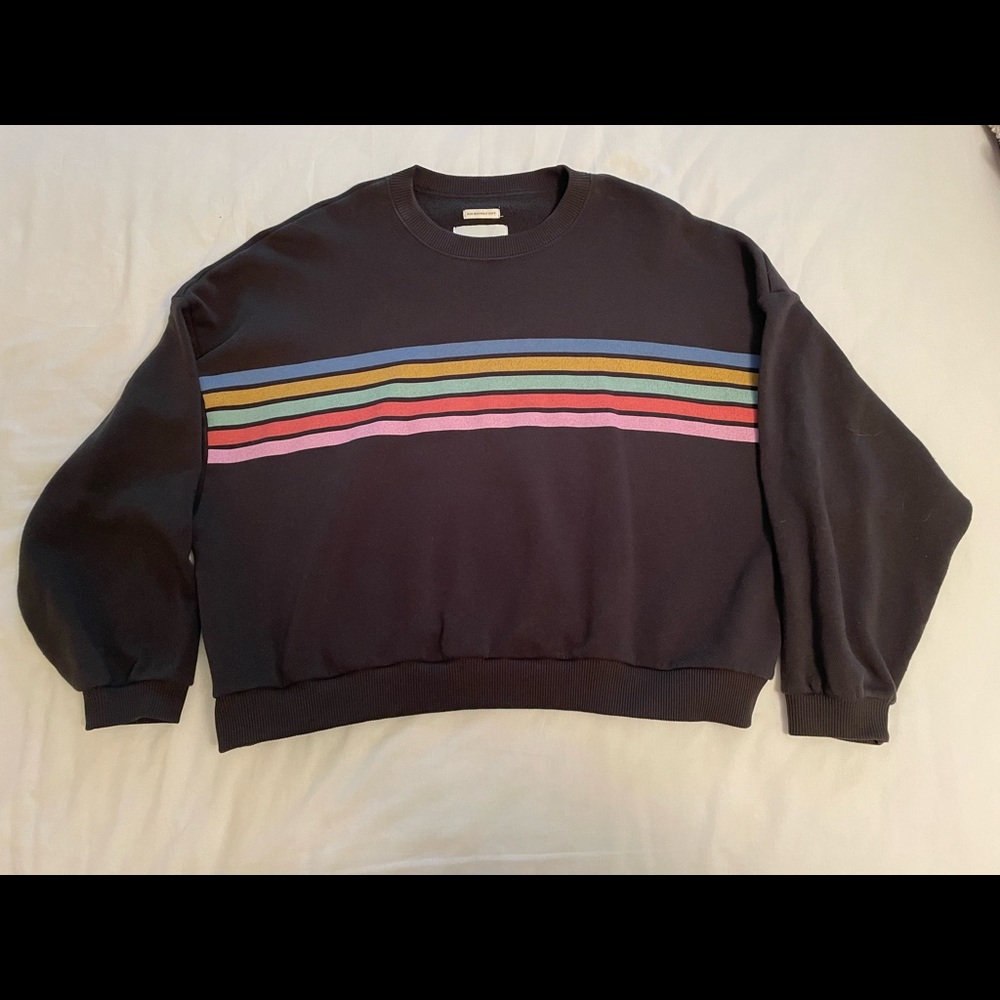 Striped Oversized Sweatshirt